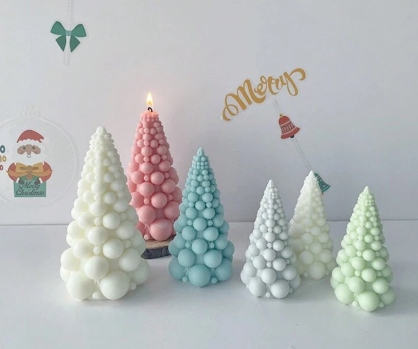 Bubbelgran figurljus