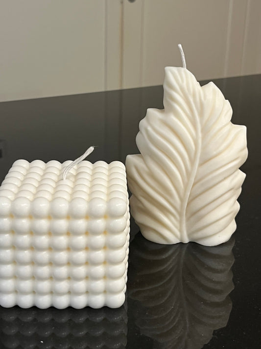 Stort Figurljus ”Fjäder”